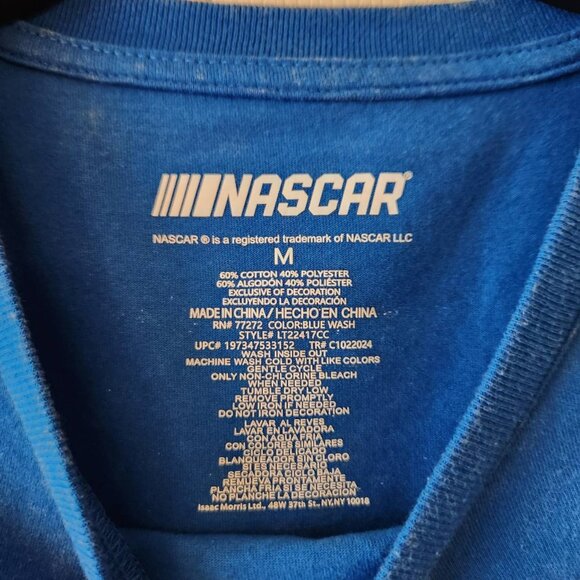 NASCAR Racing Team High Speed Racing Tee M Blue Wash - Picture 5 of 9